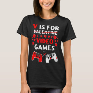 Camiseta V é para Presente engraçado do dia dos namorados j