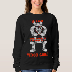 Camiseta V é para Videos games Dia de os namorados Gamer Me