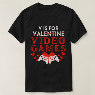 Camiseta V É Para Videos games Engraçado Gamer De Dias de