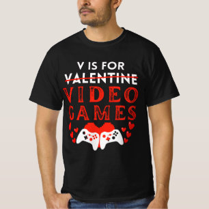Camiseta V É Para Videos games Engraçado Gamer De Dias de