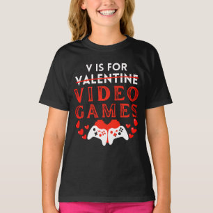 Camiseta V É Para Videos games Engraçado Gamer De Dias de o