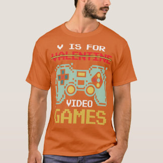 Camiseta V É Para Videos games Engraçado Gamer De Dias de o