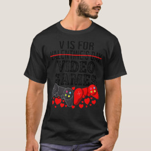 Camiseta V É Para Videos games Engraçados Dia de os namor
