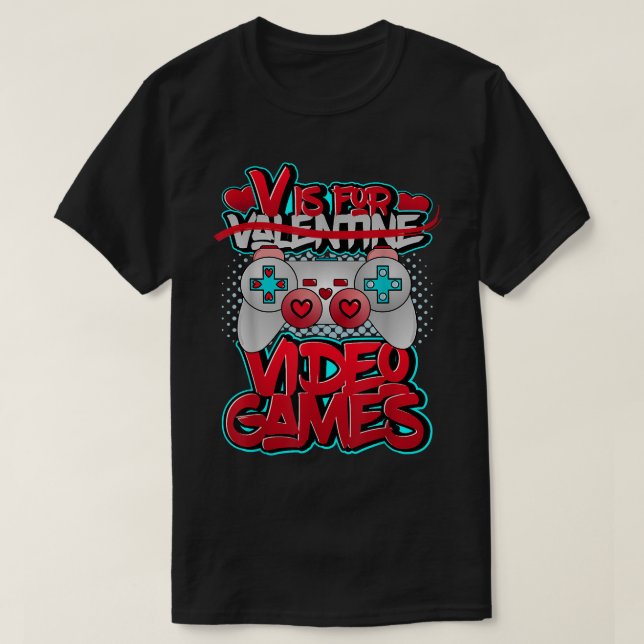 Camiseta V é para Vodka Anti Valentine's Day Vodka (Frente do Design)