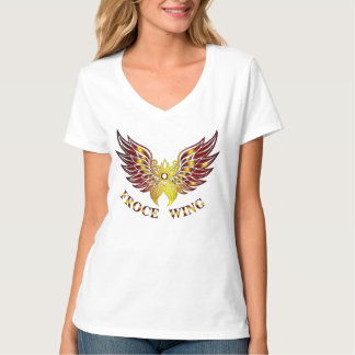 Camiseta V Froce Wing Mulheres