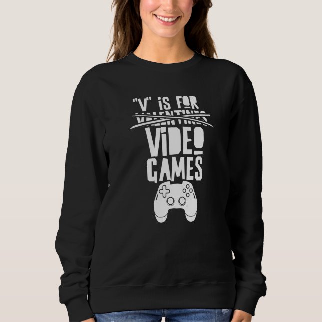 Camiseta V Is For Valentine's Day Video Games Valentines Va (Frente)