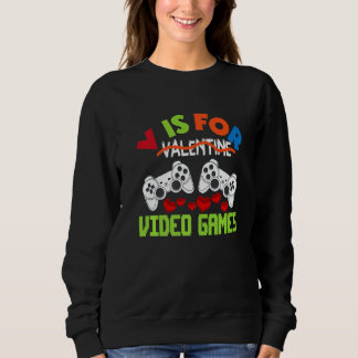 Camiseta V Is For Video Games Valentines Day Gamer Boy Men 