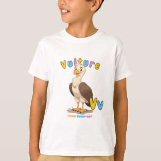 Camiseta “V is for Vulture” Alphabet Tee – Grow Every Day