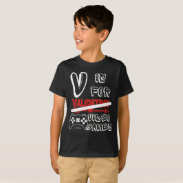 Camiseta V IS PARA VIDEOS GAMES dias de os namorados engraç