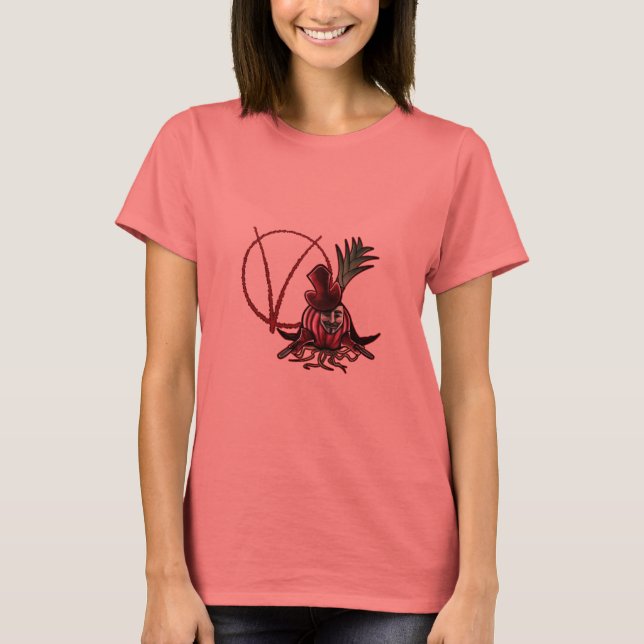 Camiseta V para o Vegetariano (Frente)
