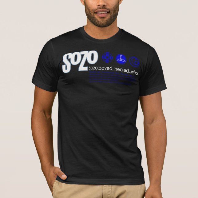 Camiseta V-Pescoço da definição de Sozo (Frente)