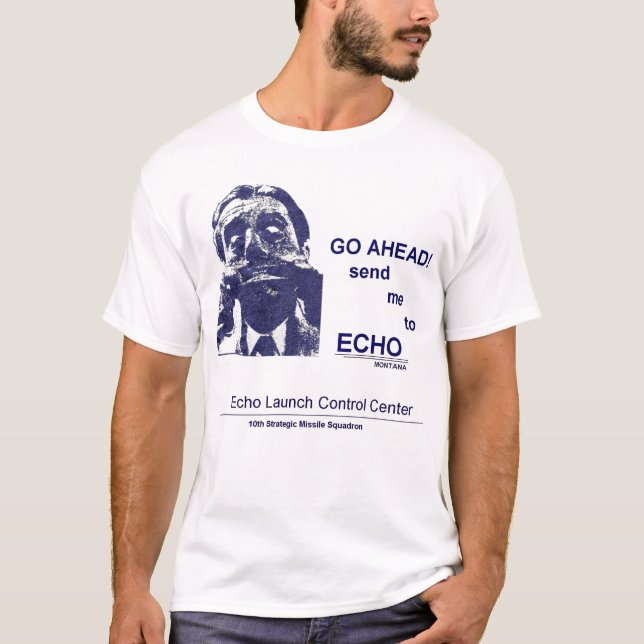 Camiseta Vá adiante--Envie-me ao ECO (Frente)
