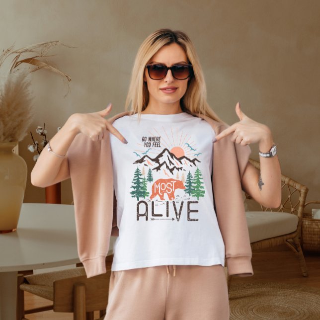 Camiseta Vá aonde você se sente (Criador carregado)