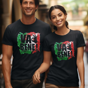 Camiseta Va Bene! Sinalizador Engraçado Italiano Que Diz