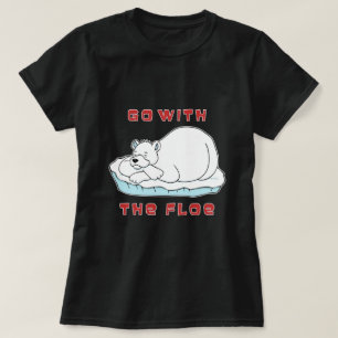 Camiseta Vá Com A Flutuante Urso Polar