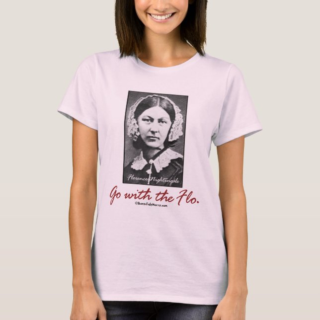 Camiseta Vá com Florence Nightingale (Frente)