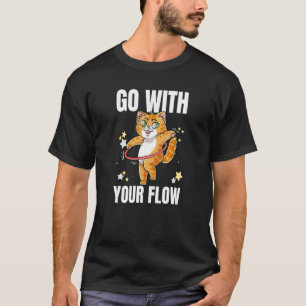Camiseta Vá Com Seu Exercício De Trabalho De Dança De Fluxo