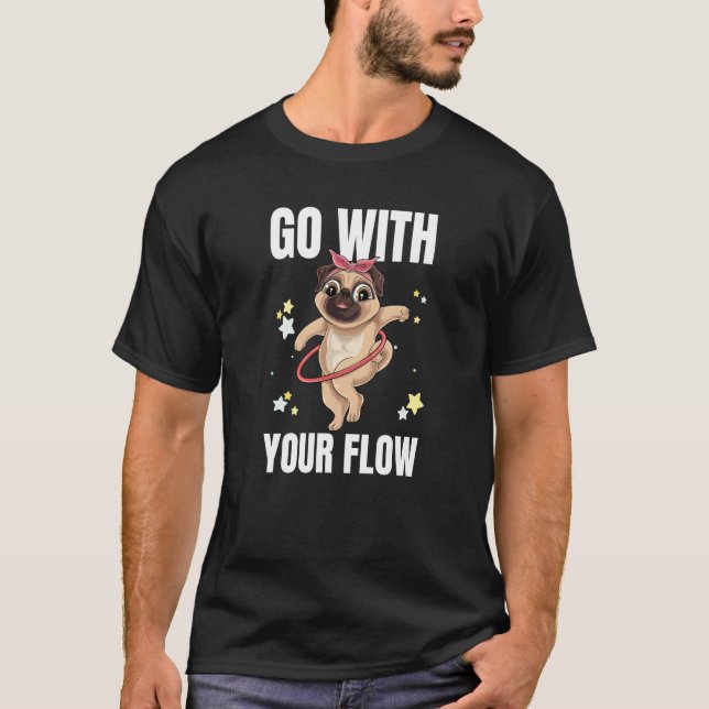 Camiseta Vá Com Seu Exercício De Treinamento De Dança Hoope (Frente)