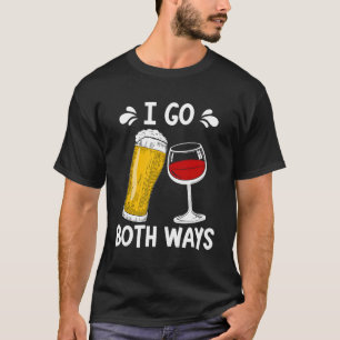 Camiseta Vá em ambos os sentidos Bebê Bebendo Pai Provando