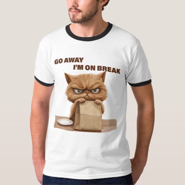 Camiseta Vá Embora, Estou de Folga (Frente)