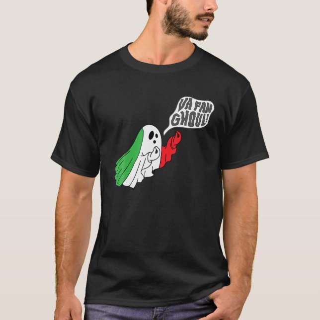 Camiseta Va Fan Ghoul Para Homens Dia de as Bruxas engraçad (Frente)