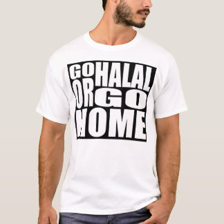 CAMISETA VÁ HALAL OU VÁ EM CASA