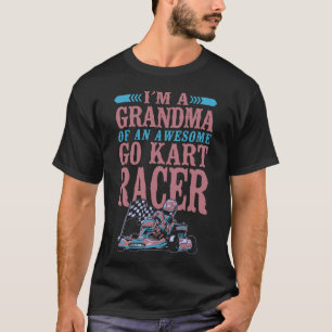 Camiseta Vá Kart, sou vovó de um incrível Go Kart Racer