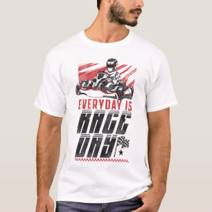 Camiseta Vá Kart Todos Os Dias É A Vintagem Do Dia Da Corri