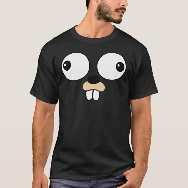 Camiseta Vá Lang Gopher Face Apenas - Figurino De Halloween (Frente)