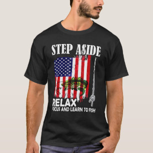Camiseta Vá Para a Página Relaxe e Aprenda a Pescar Eu Pesc