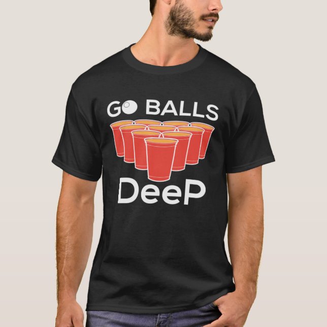 Camiseta Vá para o fundo I Being Pong Mesa (Frente)