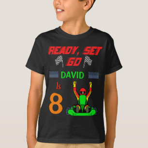 Camiseta Vá para o Kart, prepara a Festa de aniversário d
