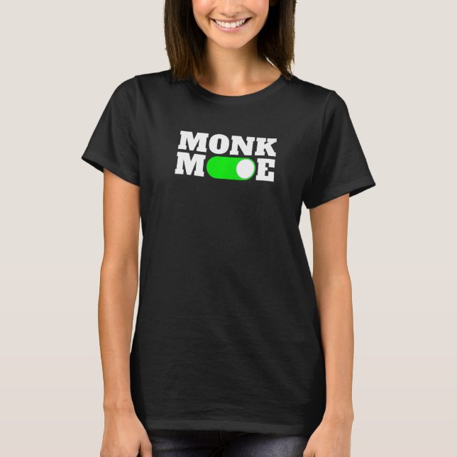 Camiseta Vá para o Modo Monge Detox de Dopamina Premium (Frente)