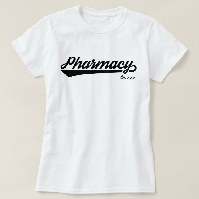 Camiseta  Vá para o Team Pharmacy! (Frente do Design)