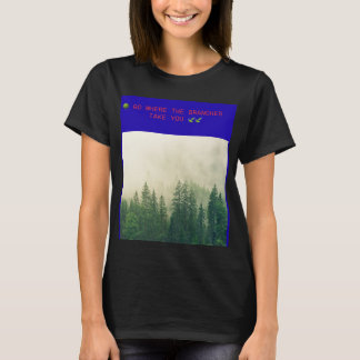 CAMISETA 🌳 VÁ PARA ONDE OS GALHOS O LEVEM 🍃