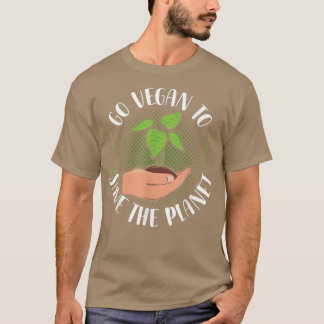 Camiseta Vá Para Vegan Para Salvar O Planeta Vegan Vegetabl