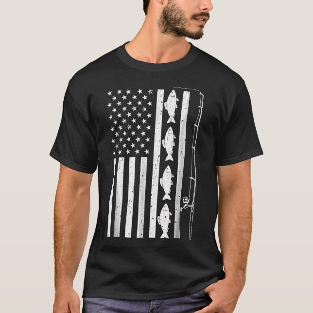 Camiseta Vá Pescar / Design de Pesca / Amante da Pesca / Pe (Frente)