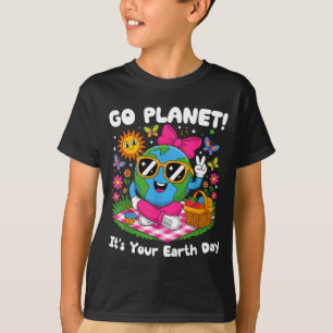 Camiseta Vá planeta! dia da terra 2026 professor crianças f