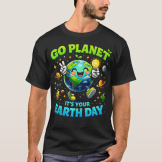 Camiseta Vá Planeta É Seu Dia do Planeta Professor