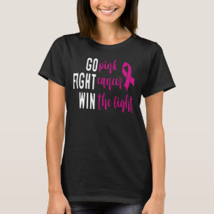 Camiseta Vá Rosa Lutar Cancer Ganhar A Luta, Motivacional
