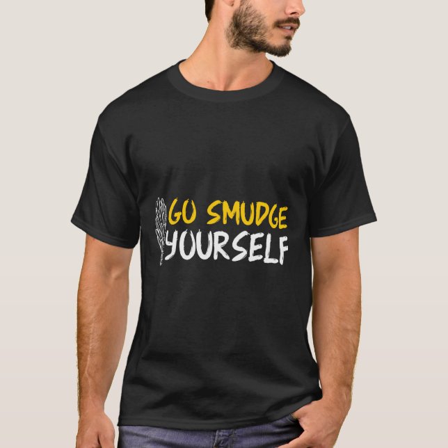 Camiseta Vá Se Mover Salgado Engraçado Spiritual Lightworms (Frente)