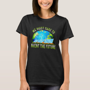 Camiseta Vá Terra Verde Dia Da Energia Renovável Sol Solar