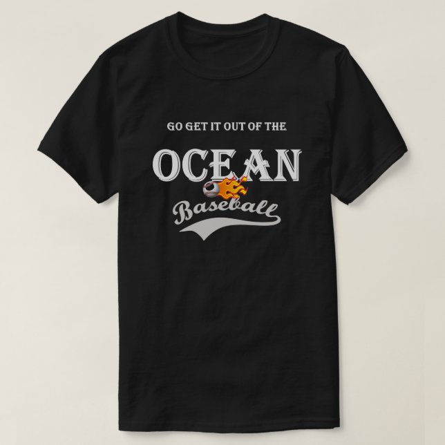 Camiseta vá tirá-lo do oceano (Frente do Design)