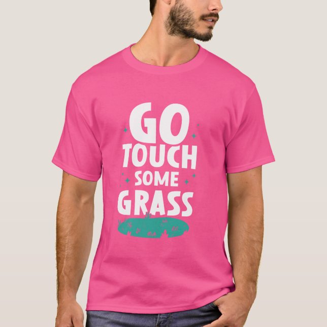 Camiseta Vá Tocar Uma Piada Engraçada Fora Do Toque (Frente)