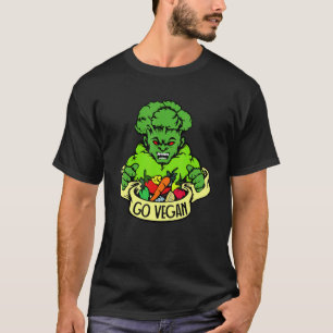 Camiseta Vá Vegano Brócolis Levantamento de Peso Ginásio Fo