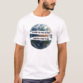 Camiseta Vá Verde Salve a Terra Tipografia Ecológica