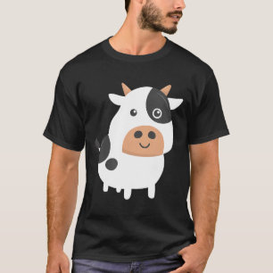 Camiseta Vaca Adorável e Bezerro Bebê Fofo Vaca