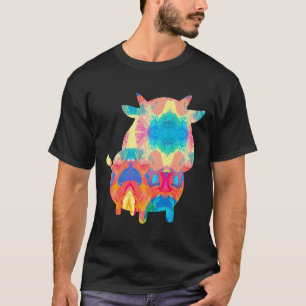Camiseta Vaca Adorável e Pintura de Bezerro de Vaca Bebê Fo