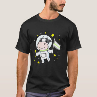 Camiseta Vaca Agênero No Espaço Orgulho Agênero