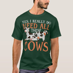 Camiseta Vaca Agricultora De Fazenda Engraçada